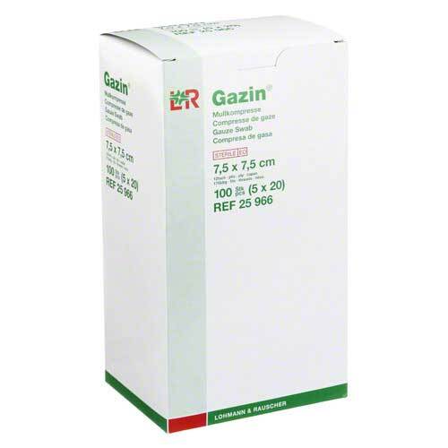 Gazin Kompressen 7,5x7,5cm 12fach steril - 1