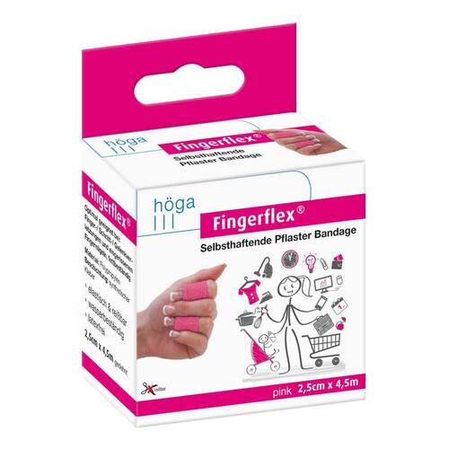 Fingerflex Binde 2,5cmx4,5m pink - 1