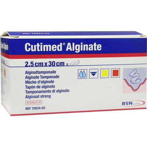 Cutimed Alginate Alginattamponade 2,5x30cm - 1