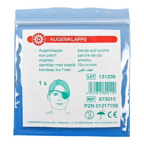 Augenklappe schwarz - 1