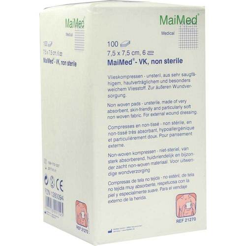 Vlieskompressen 7,5x7,5 cm unsteril 6fach - 1