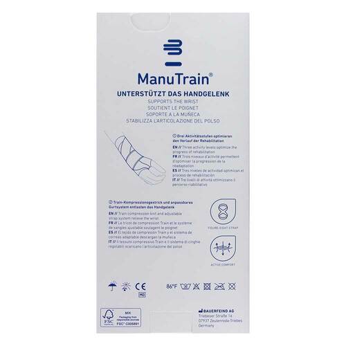 Manutrain Handgelenkbandage Gr&ouml;&szlig;e 1 links titan - 2