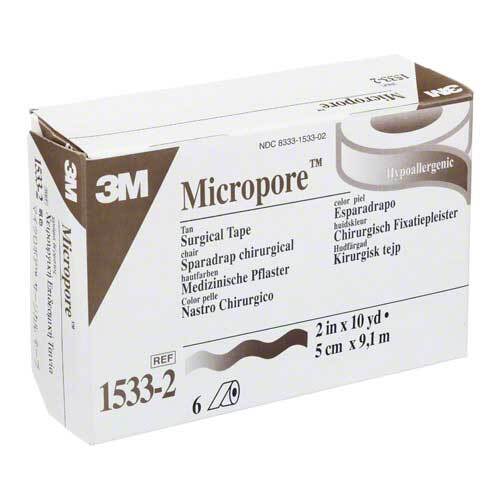 Micropore Vliespflaster 9,1 mx5 cm haut 1533 - 2 - 1