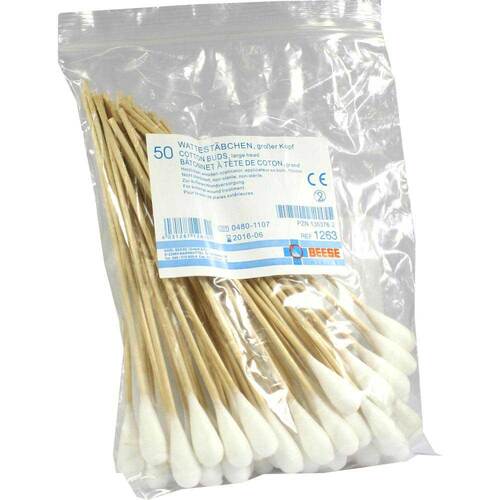 Wattetr&auml;ger unsteril gro&szlig;er Kopf 15cm 1263 - 1