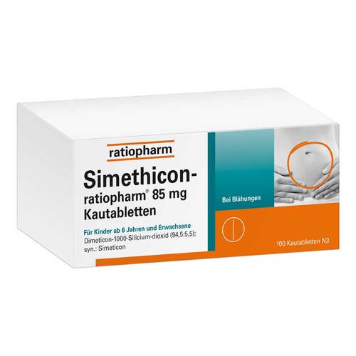 Simethicon ratiopharm 85 mg Kautabletten - 1