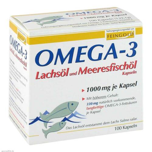 Omega 3 Lachs&ouml;l und Meeresfisch&ouml;l Kapseln - 1