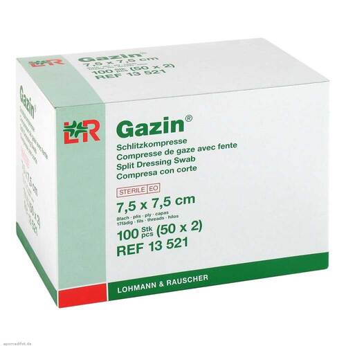 Gazin Schlitzkompressen 7,5x - 1