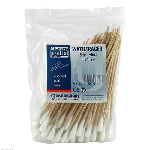 Wattest&auml;bchen Holz 15 cm mittlerer Kopf - 1