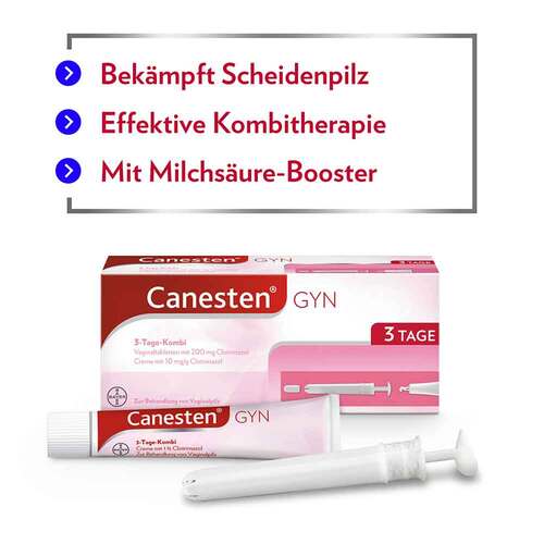 Canesten® GYN 3-Tage-Kombi zur effektiven Behandlung von Scheidenpilz - 3