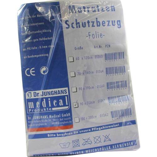 Matratzen Schutzbezug Folie 0,1mm 90x200cm wei&szlig; - 1