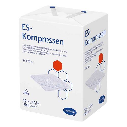 ES-Kompressen unsteril 10x12,5 cm 12fach - 1