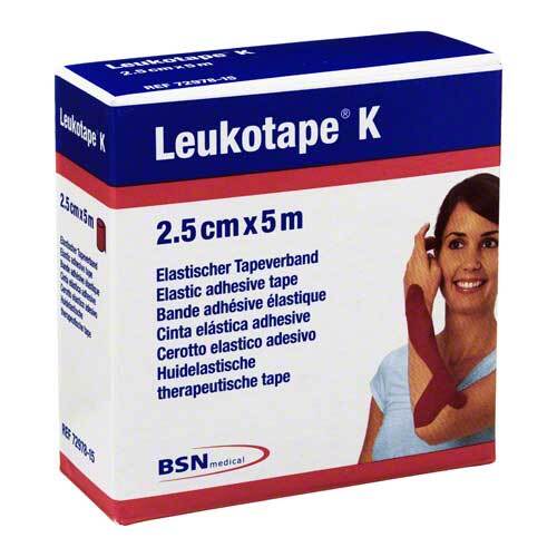 Leukotape K 2,5cm rot - 1