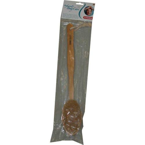 Massageb&uuml;rste mit Stiel 43 cm ovaler Kopf Titania - 1