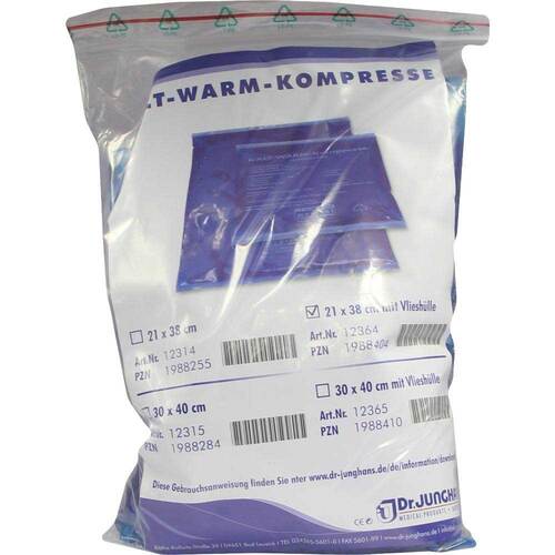Kalt-Warm Kompresse 21x38cm mit Vliesh&uuml;lle - 1