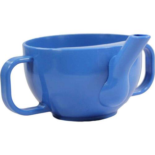 Krankentasse mit 2 Henkeln bl - 1