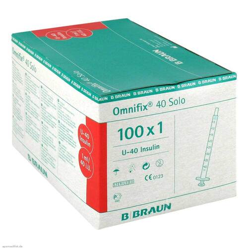 Ominifix Solo 40 Insulin Einmalspritzen - 1