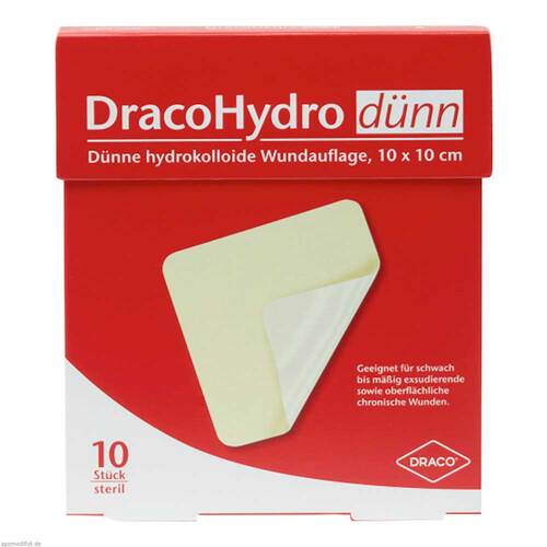 Dracohydro d&uuml;nn Hydrokoll.Wundauflage 10x10cm - 1