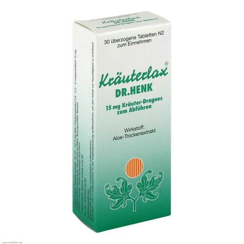 Kr&auml;uterlax Dr. Henk 15 mg Kr&auml;uterdrag.z.Abf&uuml;hren - 1