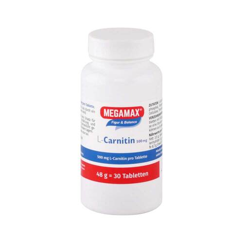 Megamax L Carnitin 500 mg Tabletten - 1