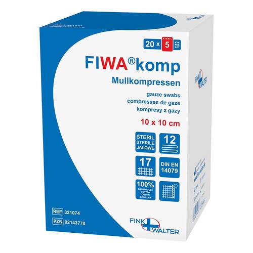 Mullkompressen 10x10 cm steril 12-fach - 1