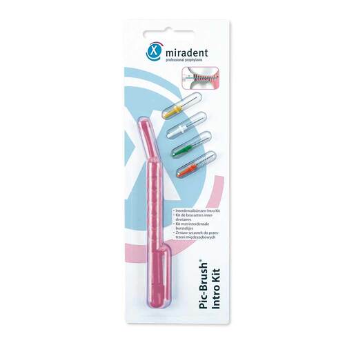 Miradent Interd.PIC-Brush Intro Kit pink tra.1H + 4B - 1