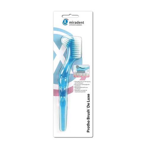 Miradent Prothesenb&uuml;rste Protho Brush blau trans. - 1