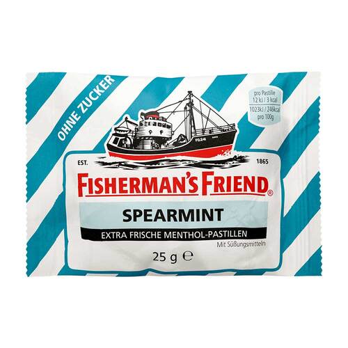 Fishermans Friend Spearmint ohne Zucker Pastillen - 1