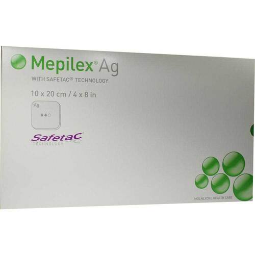 Mepilex Ag Verband 10x20cm s - 1