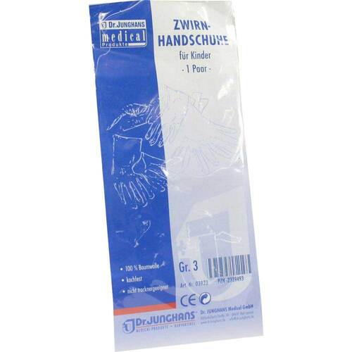 Handschuhe Zwirn Gr&ouml;&szlig;e 3 Kinder - 1