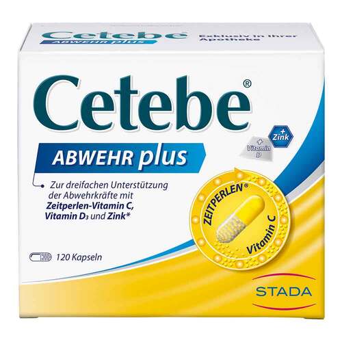 Cetebe Abwehr plus Vitamin C + Vitamin D3 + Zink Kapseln - 1