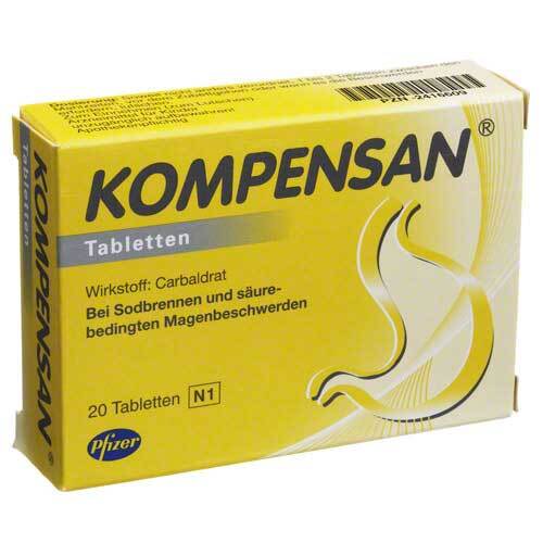 KOMPENSAN® 340mg Tabletten – Bei Sodbrennen  - 1