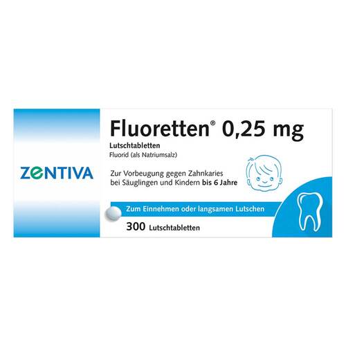 Fluoretten 0,25 mg Tabletten - 1