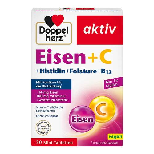 Doppelherz Eisen+Vitamin C+L-Histidin Tabletten - 1