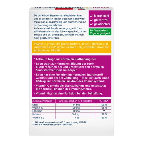 Doppelherz Eisen+Vitamin C+L-Histidin Tabletten - 2