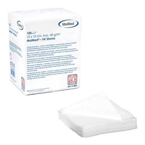 Vlieskompressen 10x10 cm unsteril 4fach - 1