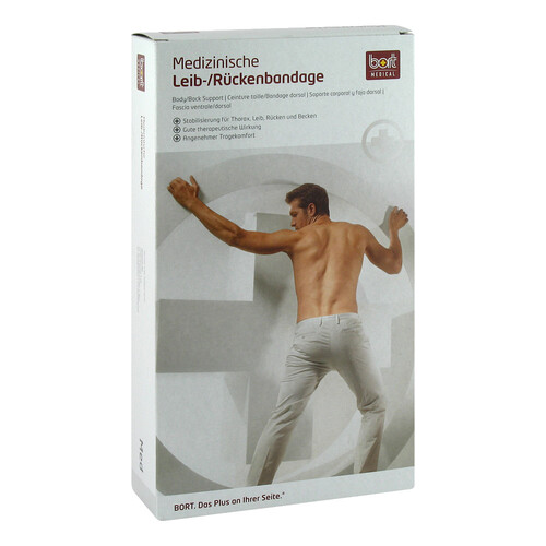Bort elastischer Rippengurt M&auml;nner medium wei&szlig; - 1