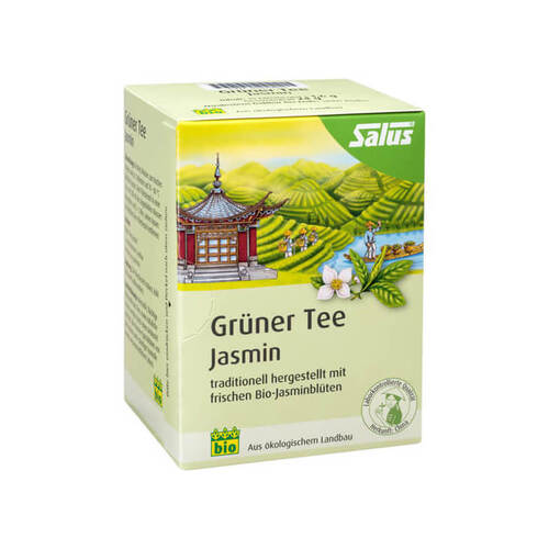Gr&uuml;ner Tee Jasmin Bio Salus Filterbeutel - 1