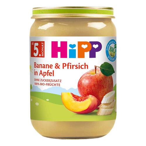 Hipp Fr&uuml;chte Banane / Pfirsich / Apfel - 1