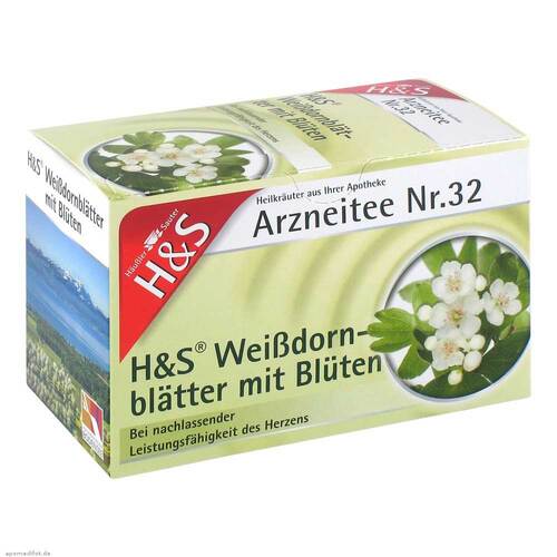 H&S Wei&szlig;dornbl&auml;tter mit Bl&uuml;ten Filterbeutel - 2