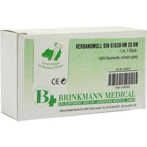 Verbandmull 1mx10cm zickzack - 1