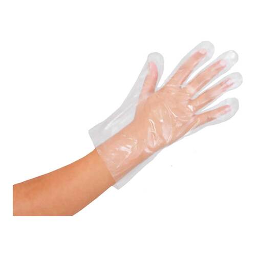 Handschuhe Folie M&auml;nner mit langer Stulpe - 1