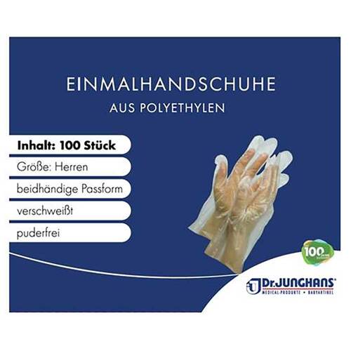 Handschuhe Folie M&auml;nner mit langer Stulpe - 2