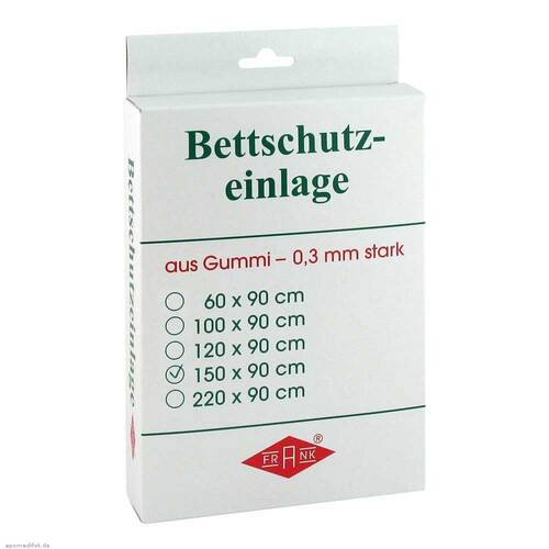 Betteinlage 150X90cm wei&szlig; Gummiplatte 0,3 mm - 1