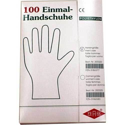 Handschuhe Einmal Herren Poly&auml;thylen - 1
