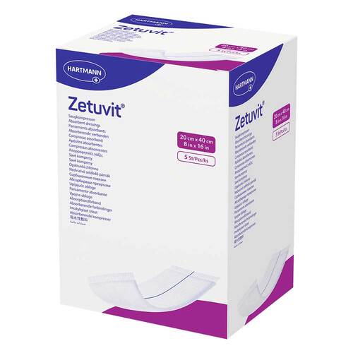 Zetuvit Saugkompresse steril 20x40 cm - 1