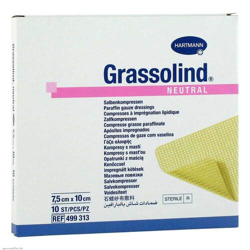 Grassolind Salbenkompressen 7,5x10 cm steril - 1