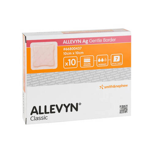 Allevyn Ag Gentle Border 10x10 cm Verband - 1