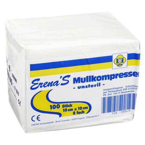 Erena Unsteril Mullkompresse 10x - 1