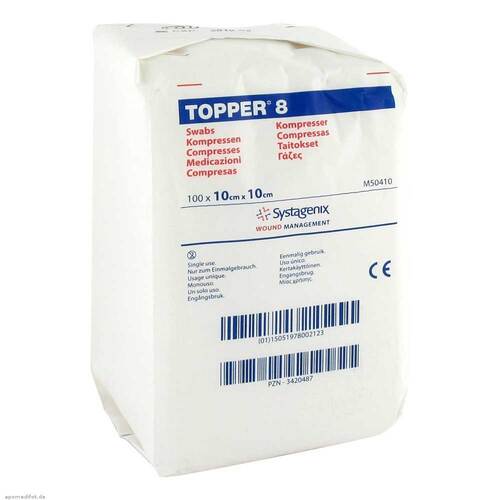 Topper 8 Kompresse unsteril 10x10 cm - 1