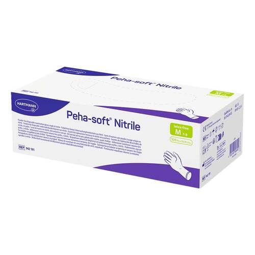 Peha Soft nitrile Untersuchungshandschuhe puderfrei unsteril M - 1